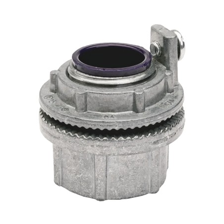 Conector Myers de Aluminio de 1 1/4" con tornillo de puesta a tierra, disponible para Áreas Peligrosas Clase 1 División 