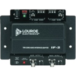 Adaptador de Interfaz de Audio de Dos Zonas / Compatible con Micrófonos Louroe / Salidas RCA y 3.5 mm / Gain Adjust por 