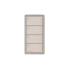 Botonera Sunnata de 4 botones para caja de pared, retroiluminada y grabable, RadioRA 3, color Taupe