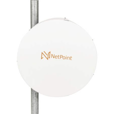 Antena Parabólica Banda Ultraancha / 4.9-7.2 GHz / Ganancia 34 dBi / Dual Slant 45°-90° / 96 cm (37.8 in) / Fibra de Vid