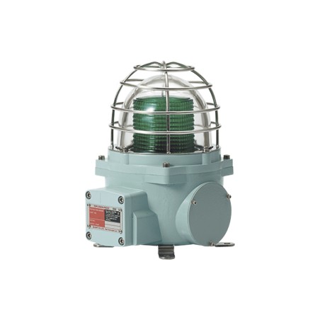 Señal Luminosa Antiexplosión / LED / AC120V / Color Verde / Certificación ATEX / Ex db IIC T6 Gb / IP66 / Zona 1 y 2