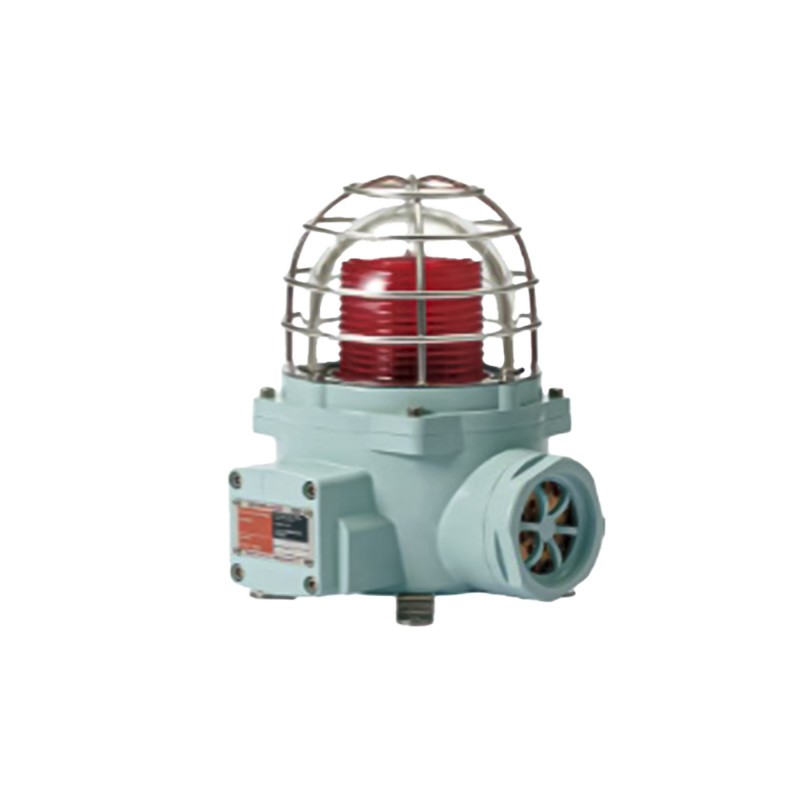 Señal Luminosa Giratoria Antiexplosión con Sirena / LED o Bombilla / Ex db IIC T6 Gb / IP66 / Zonas 1 y 2 / -40°C a +60°