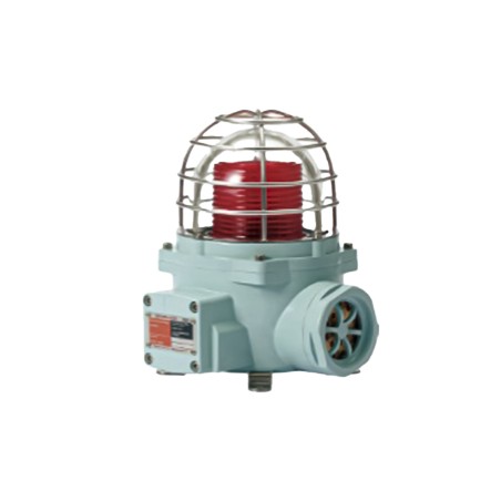 Señal Luminosa Giratoria Antiexplosión con Sirena / LED o Bombilla / Ex db IIC T6 Gb / IP66 / Zonas 1 y 2 / -40°C a +60°