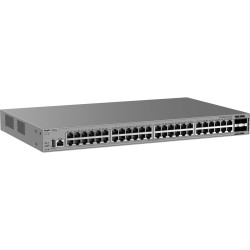 Switch Gigabit PoE+ 48 Puertos / 4 Puertos SFP+ 10GE / Capacidad de Conmutación 176 Gbps / Tasa de Reenvío 130.944 Mpps 