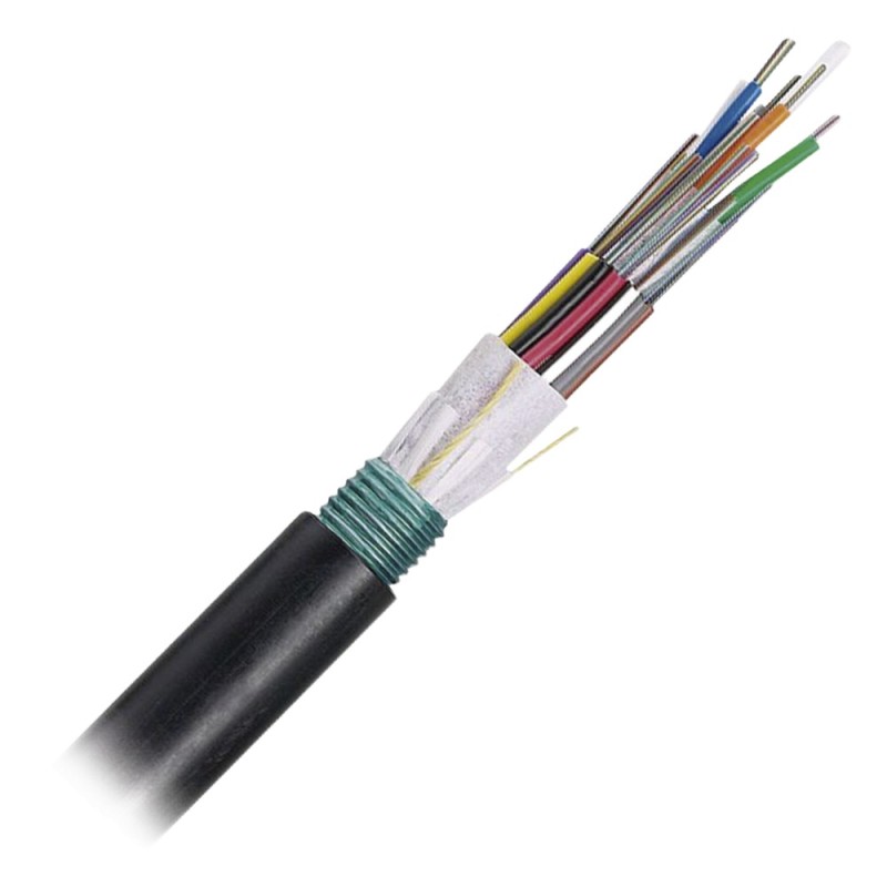 Cable de Fibra Óptica de 48 Hilos, OSP (Planta Externa), Armada, 250um, Monomodo OS2, Precio Por Metro