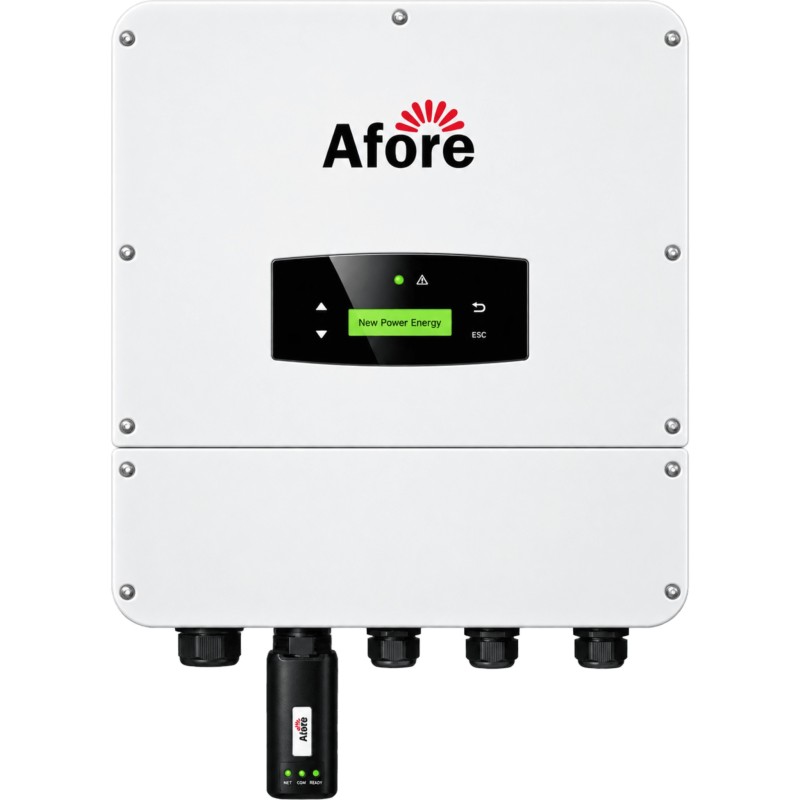Inversor Híbrido Split Phase / 5.5 kVA / 220 Vca / 2 MPPT / Batería 80-495 V / WiFi / UPS <10 ms / AFCI / IP65