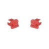 Kit de 10 Dispositivos para Bloquear Puertos USB Tipo B, Color Rojo, Incluye Llave de Extracción
