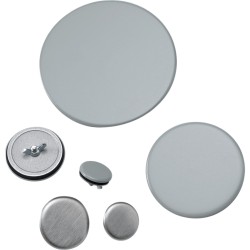 Sello de Orificio (Hol-Sealer) / 89 mm (3.5 in) Diametro / Acero Dulce Gris ANSI 61 / Recubierto en Polvo / 16ga