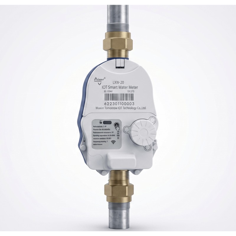 Medidor de Agua Mecánico LoRaWAN IoT de 3 Pulgadas / Smart Metering y Telemetría para BMS / Válvula de Corte de Flujo / 