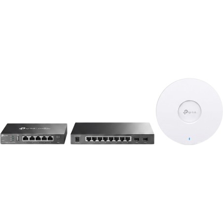 Kit de Iniciación en redes OMADA / 1 Router ER605 / 1 Switch TL-SG2210P(SG2210P) /  Punto de Acceso EAP613
