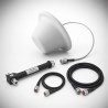 Kit de Antena Omnidireccional tipo Domo y Divisor de Potencia de 2 salidas / Jumpers Coaxiales de 3 y 15 m con conectore