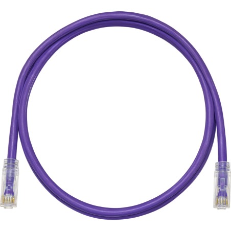 Cable de Parcheo TX6, UTP Cat6, 24 AWG, CM, Color Violeta, 0.61 Metros (2 Pies)