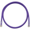 Cable de Parcheo TX6, UTP Cat6, 24 AWG, CM, Color Violeta, 0.61 Metros (2 Pies)