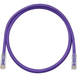 Cable de Parcheo TX6, UTP Cat6, 24 AWG, CM, Color Violeta, 0.91 Metros (3 Pies)