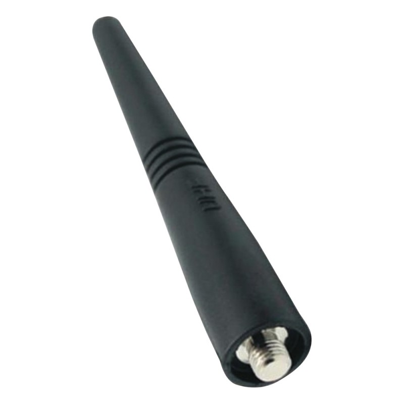 Antena UHF Helicoidal Recortada / 400-470 MHz / Ganancia 0 dBd (Unitaria) / Conector Rosca Monopolo / Radios Motorola EP