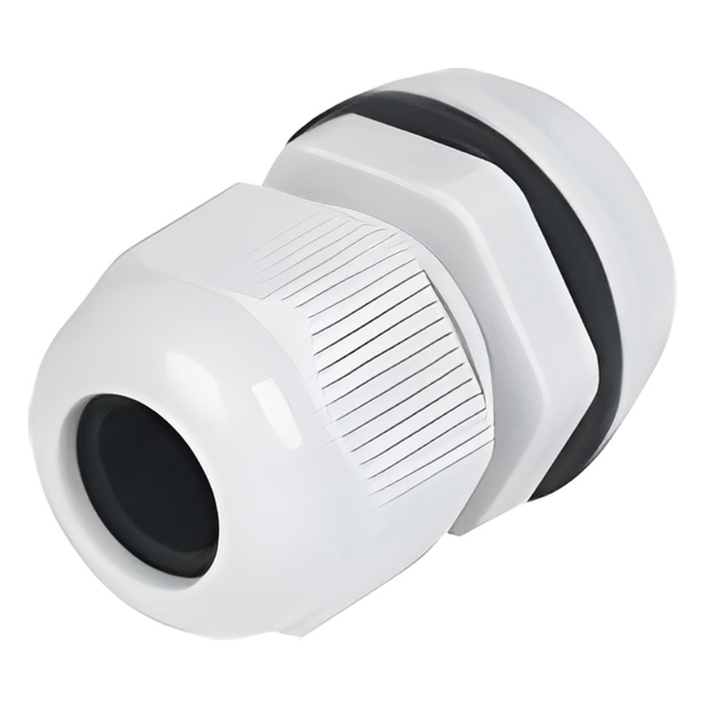 Conector Plástico Tipo Glándula para Cable de 16-20 mm de Diámetro.
