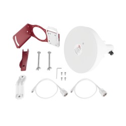 Antena Tipo Horn de 30 °, 19 dBi, 4.9-6.5 GHz, Ideal para ambientes de alto ruido,  Tipo de conector N-Hembra, con monta