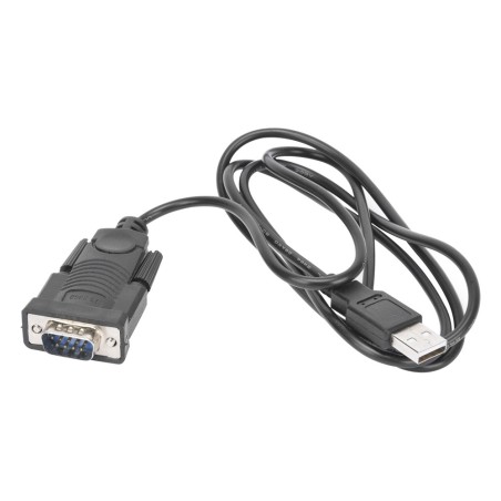 Convertidor USB a Serial RS232 / Conector DB9 / Cable 1.5 m (4.9 ft) / Velocidad hasta 230 Kbps / Plug and Play / Driver