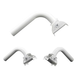 Montaje universal flexible para instalación en poste o pared, compatible con equipos Ubiquiti, Mimosa, Cambium y Altai
