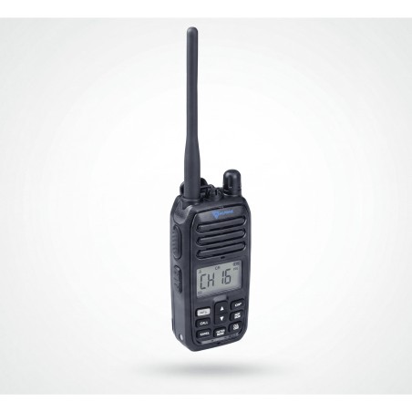 Radio Portátil Marino VHF / Sumergible IP67 / Luz Activada por Agua / NRC Reducción de Ruido / Dual-Watch / 5W / FM (F3E