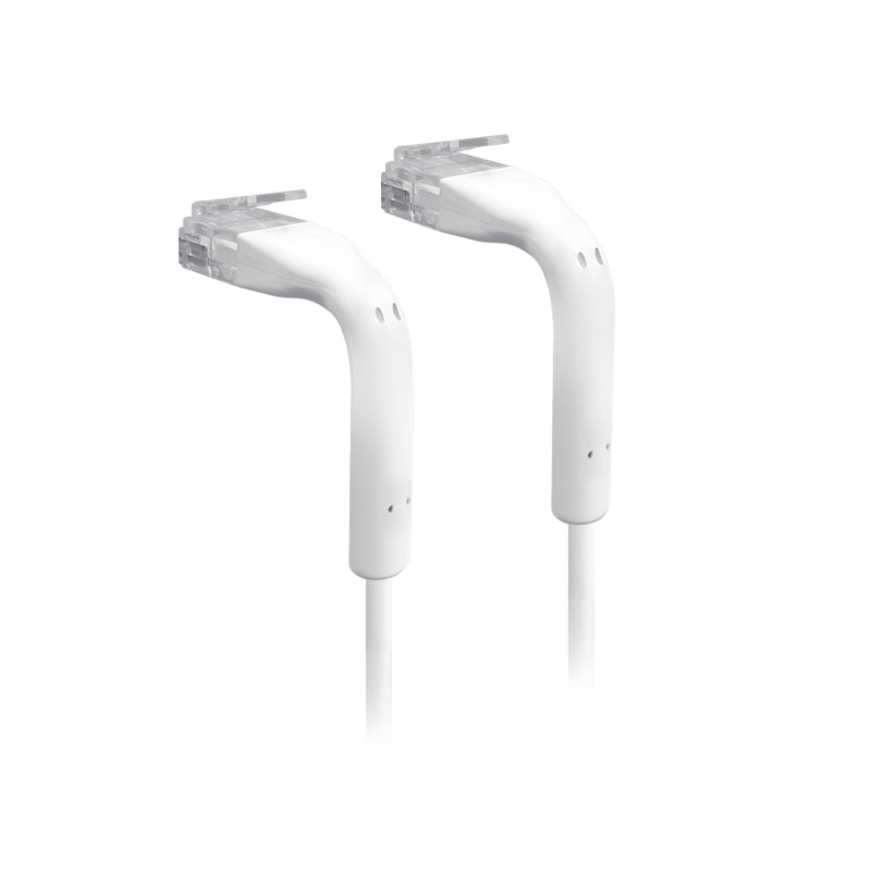UniFi Patch Cable Cat6 Ultradelgado GbE con Botas Flexibles, Color Blanco, 2 m