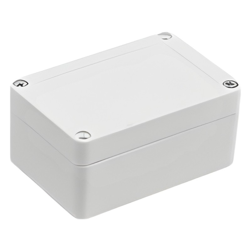 Gabinete Plástico para Exterior (IP65) de 100 x 68 x 50 mm Cierre por Tornillos.