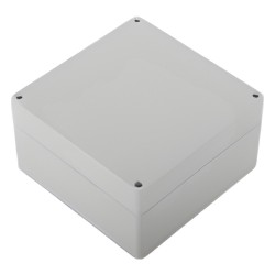 Gabinete Plástico para Exterior (IP65) de 160 x 160 x 90 mm Cierre por Tornillos.