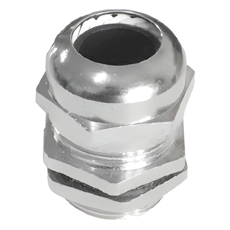 Conector Metálico Tipo Glándula para Cable de 3 a 6.5 mm de Diámetro.