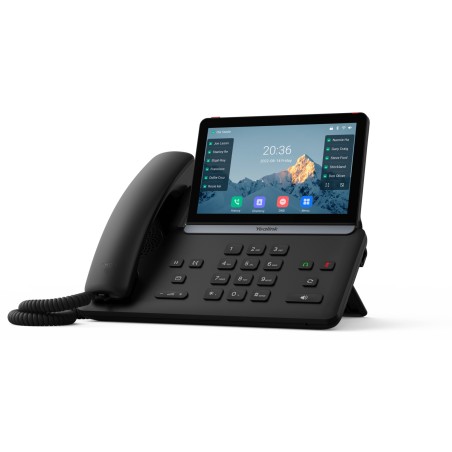 Teléfono IP Ejecutivo SIP-T87W de Yealink con Pantalla Táctil Ajustable de 7 Pulgadas Wi-Fi 6 Bluetooth 5.0 y Cancelació