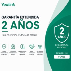 Garantia Extendida de 2 años para micrófono VCM-35 de Yealink