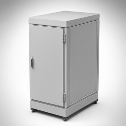 Gabinete ProTek Doble Bisagra / Puerta Sólida / 36x24x36 in (922x600x915 mm) / Acero Pintado RAL 7035 / NEMA 4 12 / 19 U
