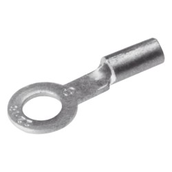 Zapata Terminal de Ojillo BURNDY para Tornillo de 1/4" (6 mm) y Calibre 12-10 AWG.