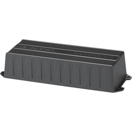 Amplificador Náutico y para Deportes de Motor / 4 Canales / 280 W RMS / Clase D / IPX7 / Filtros Paso Bajo y Paso Alto /