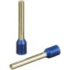 Ferrúl de cobre DIN Azul para Cable 14 AWG. Paquete de 500 Piezas
