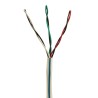 Bobina de Cable de Cobre de 3 Pares Clase 4 Para Sistemas FMPS, 16/19 AWG, Sin Blindaje, CMP (Plenum), Color Blanco, Car