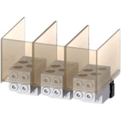 Zapatas para Interruptor automático tipo 3VA57/67.  4 Barrenos para calibre admisible 1/0 Awg a 500 Kcmil. 3 Piezas