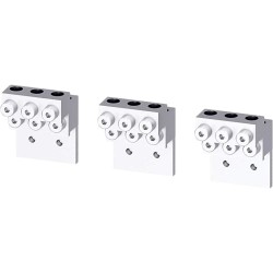 Zapatas para Interruptor automático tipo 3VA57/58 - 3VA67/68. 6 Barrenos para calibre admisible 1/0 Awg a 750 Kcmil. 3 P