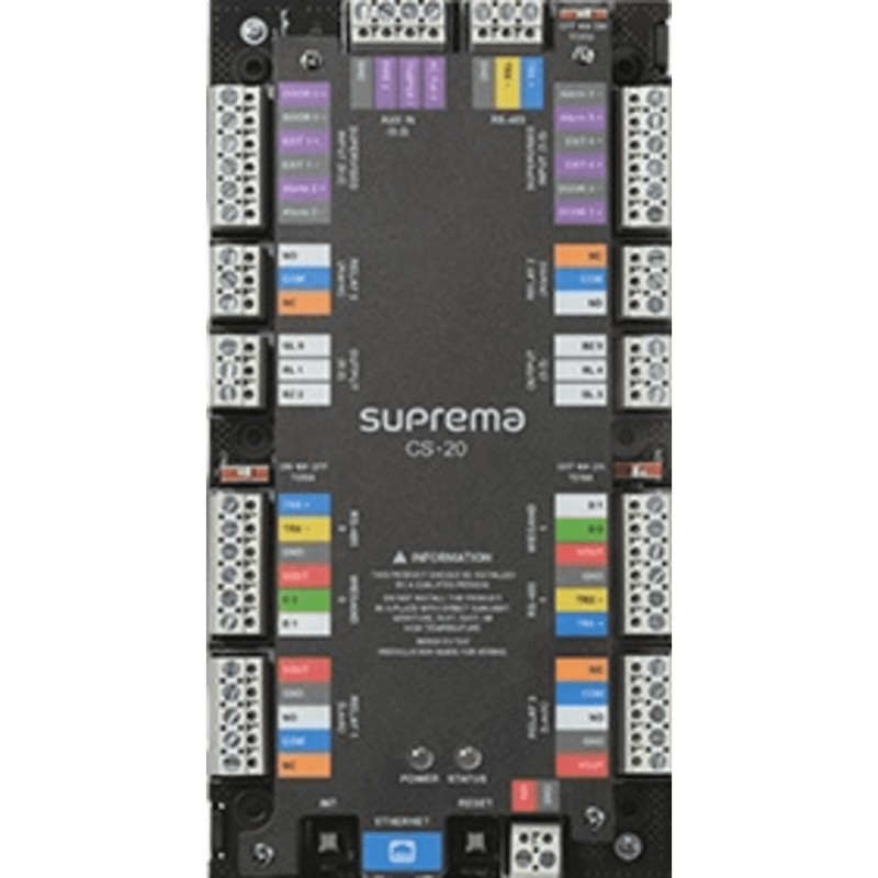 CoreStation (CS20P) Panel de Control de Acceso /para 2 puertas / PoE / 2 entradas wiegand / Conexion lectores esclavos p