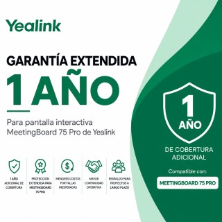 Garantía Extendida de 1 Año para MeetingBoard 75 Pro de Yealink