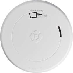 Detector Combo de Humo/CO, Autónomo, Batería Sellada de Litio de 10 años, No Requiere Panel, Diseño Ultra Delgado, No Re