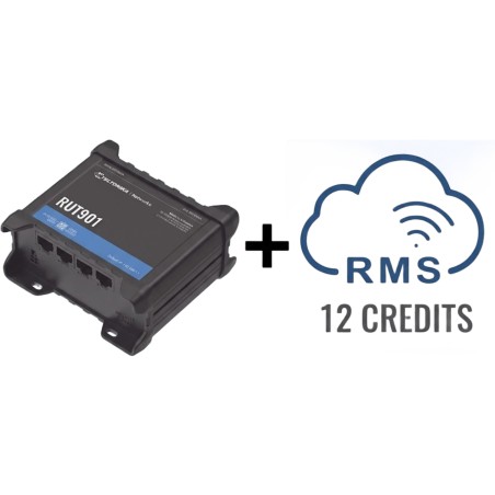 Router Teltonika LTE/4G RUT901 + 12 creditos RMS