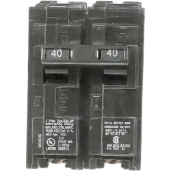 Interruptor automático enchufable tipo QP 2 polos, 40 amp.