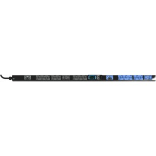 PDU Inteligente Enlogic / 24 Tomas (20) C13 + (4) C19 / 230 Vca Monofásico 32 A / 7.4 kVA / Medición por Entrada / 2 Bre
