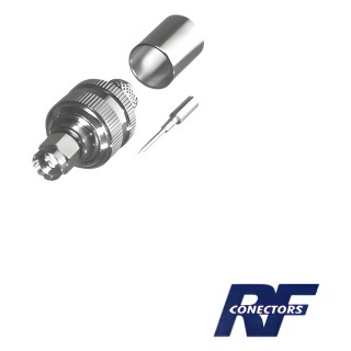 Conector SMA Macho para cable BELDEN 9913, 7810A, 8214; ANDREW CNT-400; SYSCOM RG8/U-SYS, RFLASH-1113.