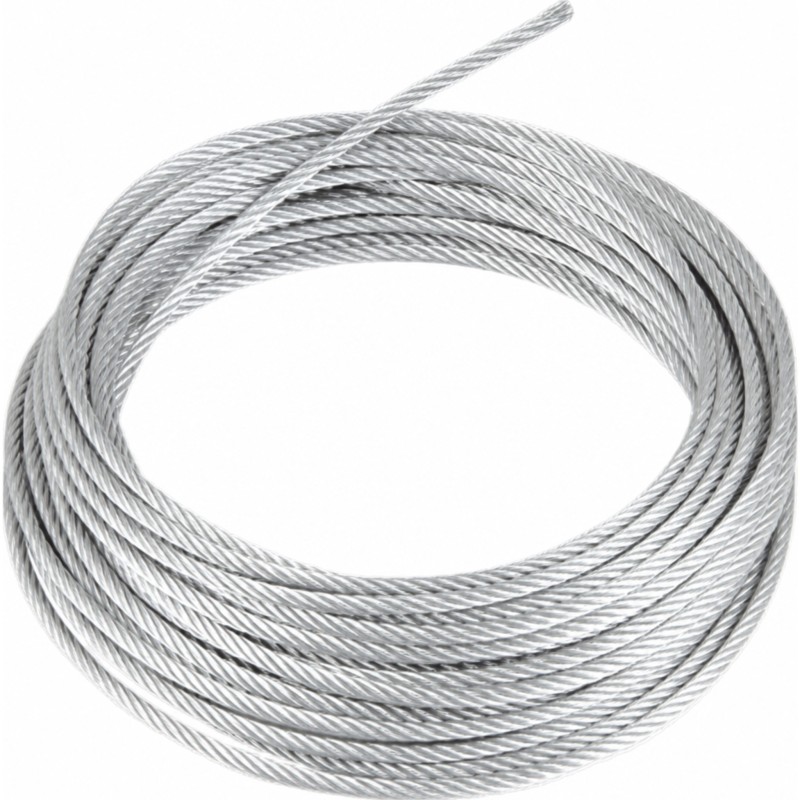 Rollo o carrete de 50 Metros de Retenida de 3/16" de Alta Resistencia, Galvanizado clase A.