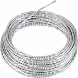 Rollo o carrete de 500 Metros de Retenida de 3/16" de Alta Resistencia, Galvanizado clase A.
