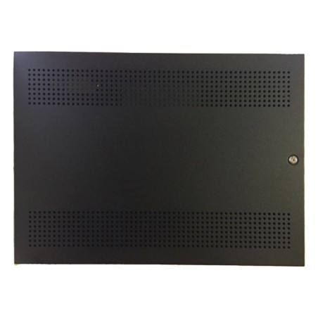 Gabinete para batería y fuente de alimentación, hasta 2 baterías de 100 Ah, montaje bajo el panel, color negro, sistemas