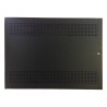 Gabinete para batería y fuente de alimentación, hasta 2 baterías de 100 Ah, montaje bajo el panel, color negro, sistemas
