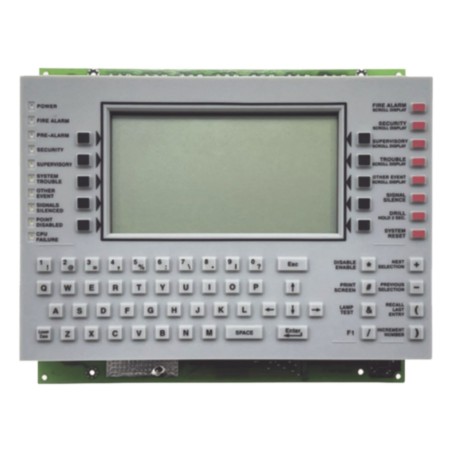 Anunciador de control de red con pantalla LCD de 640 caracteres para paneles NOTIFIER serie ONYX