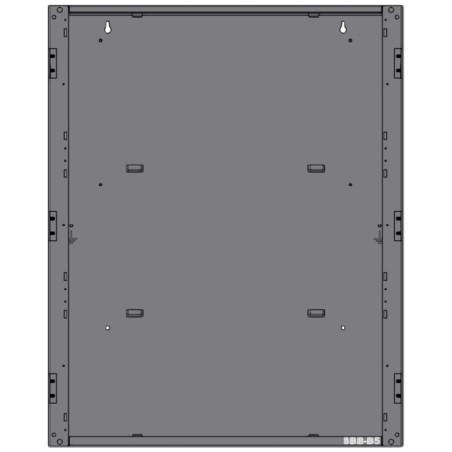 Caja trasera para gabinete de dos niveles de | LECOSYS